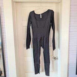 Soo Slick Black Long Sleeve Women's Jumpsuit 3X